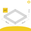 Sandkasten Blox-160x160x20 cm  623772