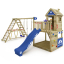 Kletterturm Wickey Smart Shell - blaue Rutsche - blaue Plane Bleu 1000908