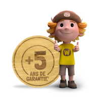 Garantie supplémentaire⁵ de 5 ans sur les Cabanes enfant sur pilotis  100015