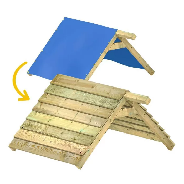 Uitbreiding van kunststof dak naar houten dak 114 620129 Uitbreiding van kunststof dak naar houten dak 114 620129
