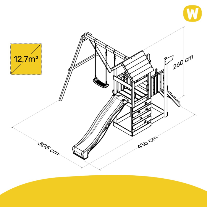 Aire de jeux Wickey MultiFlyer avec toit en bois Nature  834807_k
