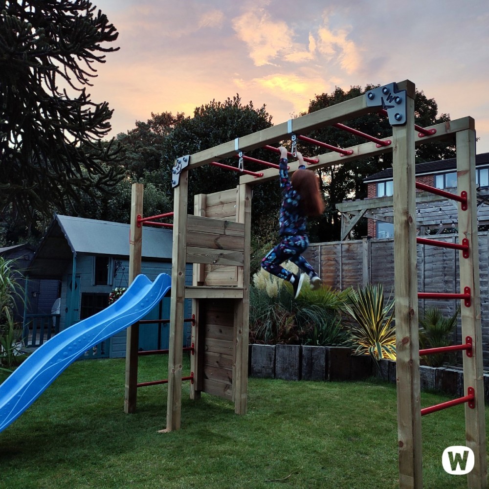 Klimtoestel met ladder met sporten Wickey FIT Cross 662 833437_k
