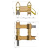 Aire de jeux Wickey PRO MAGIC Court  100454