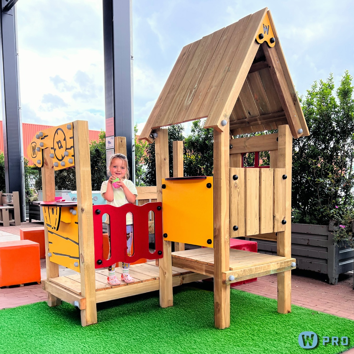 Speelhuisje openbaar Wickey PRO Burg  100826